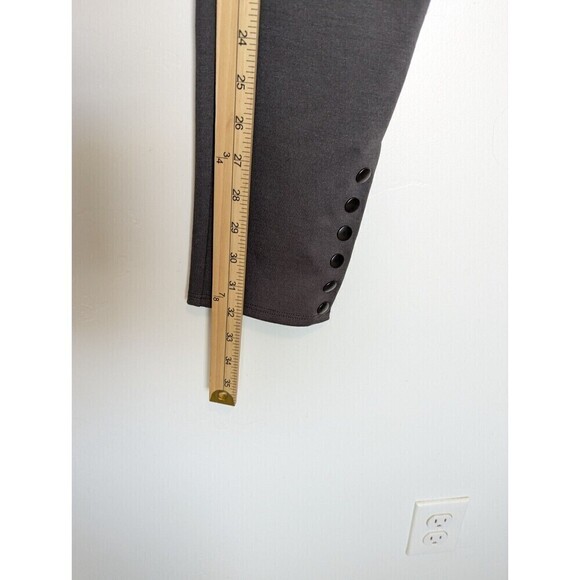 Alice Olivia Ponte Pants Gray Snap Ankle Size Medium - Picture 12 of 12